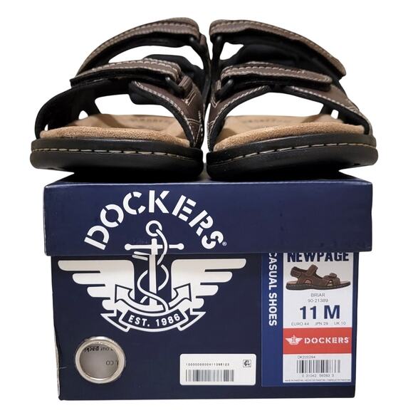 Dockers Men Newpage Slingback Sport River Sandals Size US 11M Briar Brown - Picture 4 of 4